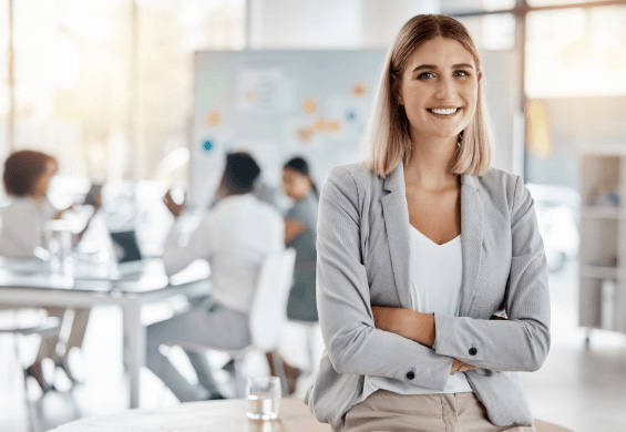 Smiling business woman